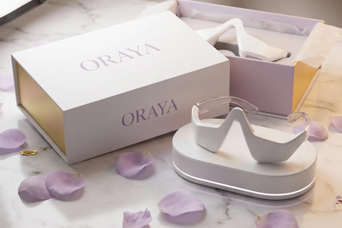ORAYA™ | Dispositivo para Eliminar Bolsas y Ojeras — Luz Roja + tecnologia EMS