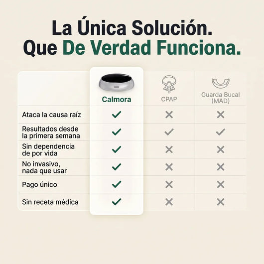 Calmora vs CPAP vs guarda bucal