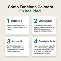 Los 4 pasos de como funciona Calmora